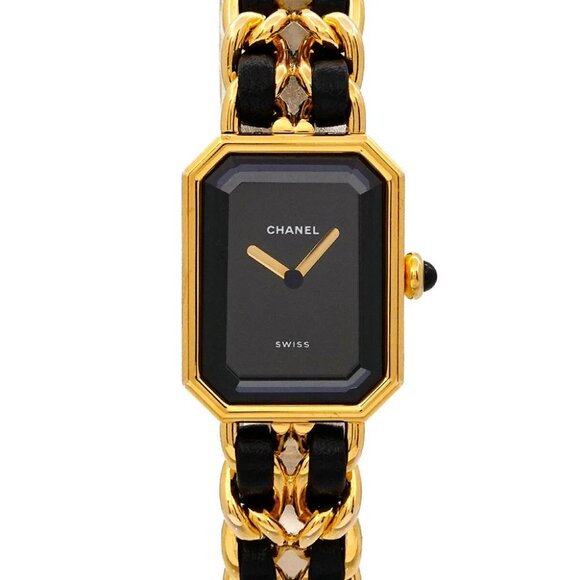CHANEL Premiere Size XL H0001 Vintage Quartz Black Dial Ladies Watch 90281881 - Picture 1 of 6